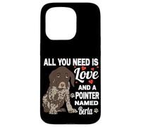 Carcasa para iPhone 15 Pro Lindo Puntero Llamado Berta para alemán Puntero de Pelo Corto
