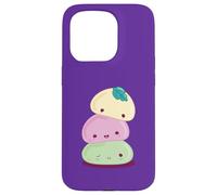 Carcasa para iPhone 15 Pro Lindos Personajes de Mochi Kawaii Apilados