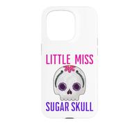 Carcasa para iPhone 15 Pro Little Miss Sugar Skull Divertido Niño Niña Chica Mexicana Diversión