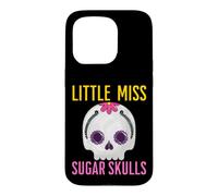 Carcasa para iPhone 15 Pro Little Miss Sugar Skull Divertido Niño Niña Chica Mexicana Diversión