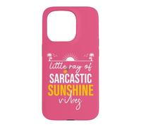 Carcasa para iPhone 15 Pro Little Ray of Sarcastic Sunshine Hello Summer Vibes Beach