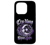 Carcasa para iPhone 15 Pro Llora Ahora Brilla más Tarde Diseño gótico EMO