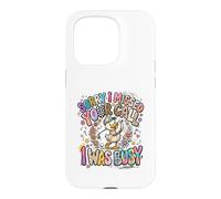 Carcasa para iPhone 15 Pro Lo Siento, perdí tu Llamada Estaba Ocupado Golfing Duck