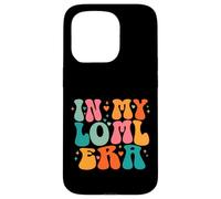 Carcasa para iPhone 15 Pro LOML Love of My Life Era Groovy Retro Esposa Novia Corazones