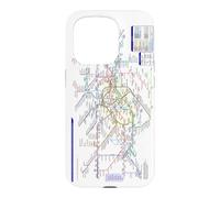 Carcasa para iPhone 15 Pro Londres Reino Unido Metro Train Railway - Souvenir Ruta Mapa Europa