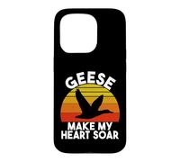Carcasa para iPhone 15 Pro Los Gansos Hacen Que mi corazón se Eleve Ganso