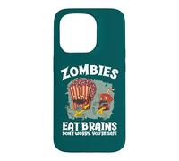 Carcasa para iPhone 15 Pro Los Zom omen Cerebros no se preocupan sarcástico Zombie Halloween