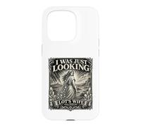 Carcasa para iPhone 15 Pro Lots Wife Circa 1900 BC Divertido Fe Humor Diseño Chistes Chistes