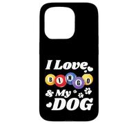 Carcasa para iPhone 15 Pro Love Bingo and Dogs Night Lucky Game Party