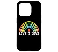 Carcasa para iPhone 15 Pro Love is Love Rainbow Vintage Pride LGBTQ