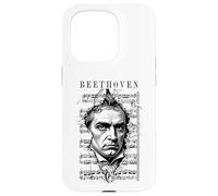 Carcasa para iPhone 15 Pro Ludwig Van Beethoven Partitura Clásica Retrato Vintage