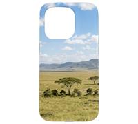 Carcasa para iPhone 15 Pro Maasai Mara Savannah Kenia Vida Silvestre Paisaje Escena