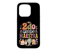 Carcasa para iPhone 15 Pro Maestra 2do Grado Second Grade Back to School