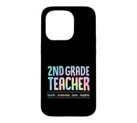 Carcasa para iPhone 15 Pro Maestro de Segundo Grado Enseña Motivar Amor Inspirar Enseñanza Lema