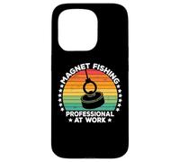 Carcasa para iPhone 15 Pro Magnet Fishing Treasure Hunters Dirt Fisher Metal Detecting