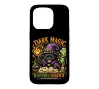 Carcasa para iPhone 15 Pro Mago Carlino Negro Halloween Dark Magic Requires Snacks