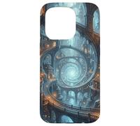Carcasa para iPhone 15 Pro Mago Fantasía Ciudad Subterránea Portal Espiral Caverna