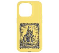 Carcasa para iPhone 15 Pro Mago Montando Criatura Mística Elefante Musaraña Fantasía