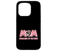 Carcasa para iPhone 15 Pro MAMÁ - Manager of Mayhem - Funny Mom and Mother