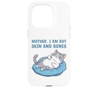 Carcasa para iPhone 15 Pro Mamá, Soy Pero Piel y Huesos Gracioso Gato mamá Amante de los Gatos