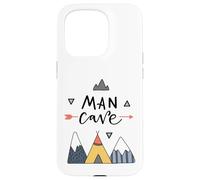Carcasa para iPhone 15 Pro Man Cave Mountain Arrow Theme para Hombres entusiastas