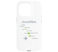Carcasa para iPhone 15 Pro Mapa de Islas de Sotavento Antigua St Martin Brabuda