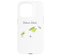 Carcasa para iPhone 15 Pro Mapa Islas Baleares Mallorca Ibiza Menorca Travel