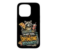 Carcasa para iPhone 15 Pro Mapache Caótico Humor Oscuro Basura Diseño Urbano