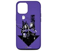 Carcasa para iPhone 15 Pro Marvel Hawkeye Clint Barton y Kate Bishop Purple