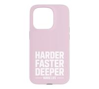 Carcasa para iPhone 15 Pro Más difícil más rápido Vida de Enfermera más Profunda RCP Humor