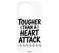 Carcasa para iPhone 15 Pro Más Duro Que Un Ataque Al Corazón. Resiliencia Y Coraje