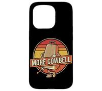 Carcasa para iPhone 15 Pro Más Instrumento Musical del Amante del Tambor Vintage del Baterista de Cowbell