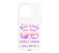 Carcasa para iPhone 15 Pro Matching Family Boat Waves Sun Rays Family Chaos All Days