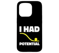 Carcasa para iPhone 15 Pro Matemáticas Humor Divertido Profesor de Matemáticas Tenía Potencial