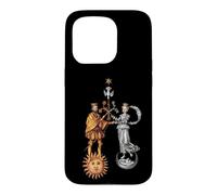 Carcasa para iPhone 15 Pro Matrimonio alquímico del Rey/Reina Sol y Luna