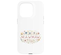 Carcasa para iPhone 15 Pro Mawmaw Floral Wildflower Garden Design para Abuelas