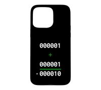 Carcasa para iPhone 15 Pro MAX 1+1=10 Binario Matemáticas Broma Programador Humor