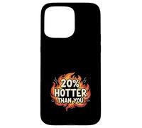 Carcasa para iPhone 15 Pro MAX 20% Hotter Than You Llamas Divertido Sarcástico