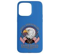Carcasa para iPhone 15 Pro MAX 250 Aniversario USA Bald Eagle American Flag Patriot 1776