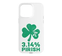Carcasa para iPhone 15 Pro MAX 3.14% Pirish Pi Día y San Patricio Matemáticas Profesor Irlandés Divertido