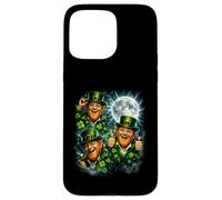 Carcasa para iPhone 15 Pro MAX 3 Leprechaun Moon Vintage 90s USA Salvaje Retro Noche Cielo