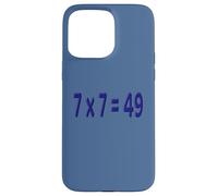 Carcasa para iPhone 15 Pro MAX 7 x 7 = 49 Meme Azul Marino