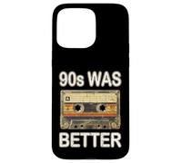 Carcasa para iPhone 15 Pro MAX 90's Was Better Nostalgia Mix Tape Demo Cassette Music Retro
