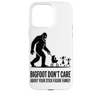 Carcasa para iPhone 15 Pro MAX A Bigfoot No Le Importa Tu Familia De Figuras De Palo