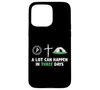 Carcasa para iPhone 15 Pro MAX A Lot Can Happen In 3 Days Easter Day Jesus Cross Christian