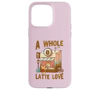 Carcasa para iPhone 15 Pro MAX A Whole Latte Love Coffee Kawaii Lindo Divertido