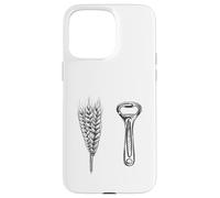 Carcasa para iPhone 15 Pro MAX Abridor de Botellas de Malta de Cerveza y Cebada clásico Retro removedor de Tapas