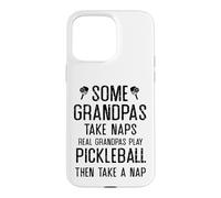 Carcasa para iPhone 15 Pro MAX Abuelos de Verdad juegan al Pickleball, Abuelo Divertido