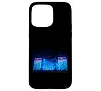 Carcasa para iPhone 15 Pro MAX AC DC Live Concert Arena Multitud Azul Escenario Luces Rock