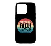Carcasa para iPhone 15 Pro MAX Active Faith Can Move Mountains Christian Men Women Kids